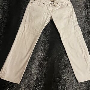 True Religion Billy White Capri